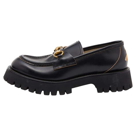 gucci horsebit leather loafer sale|Gucci harald horsebit platform loafer.